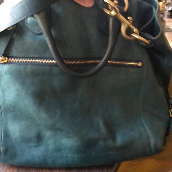 Coach Madison Julianne Teal leather handbag - Picture 9 of 16